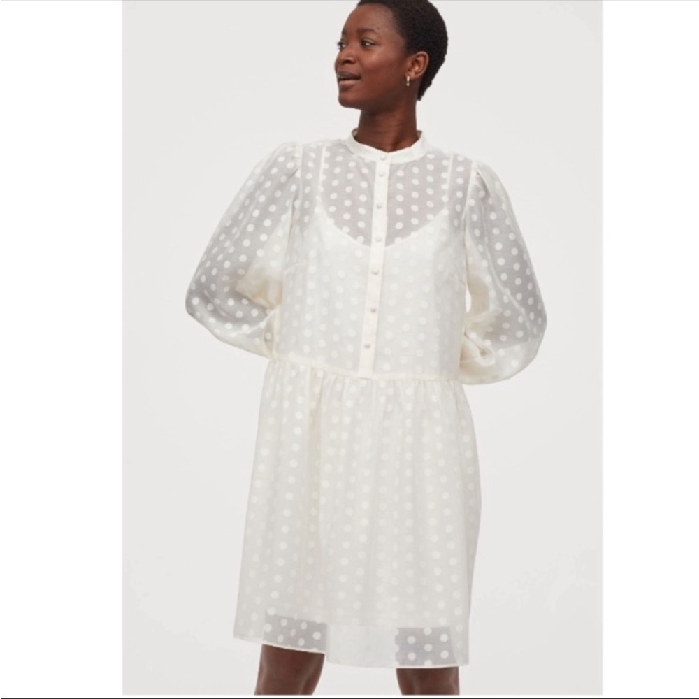 Ivory Polka h&m dress S